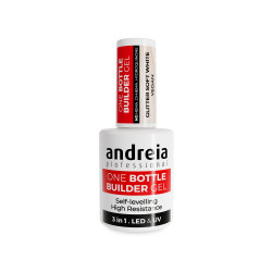 One Bottle Builder Gel – Glitter Soft White