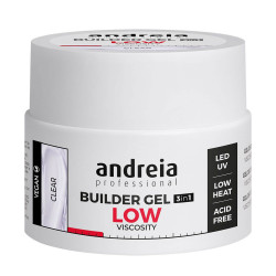 Builder Gel 3 in 1 - Clear (Low viscosity) - Andreia Professional