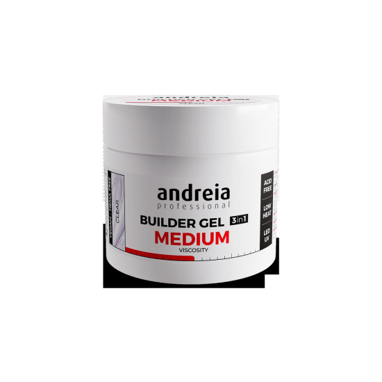 Builder Gel 3 in 1 - Clear (Medium viscosity) 200Gr