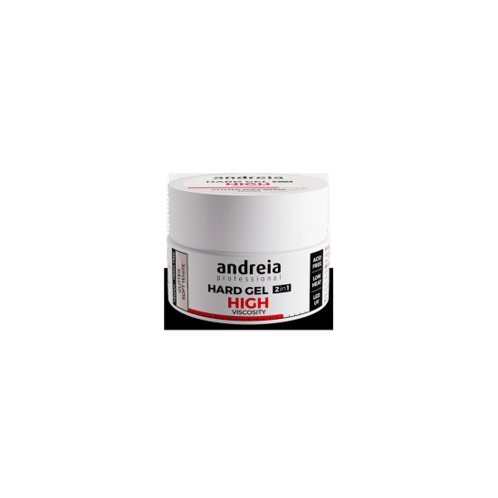 Hard Gel 2 in 1 - Glitter Soft White (High viscosity)