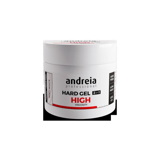 Hard Gel 2 in 1 - Soft White (High viscosity) 200Gr