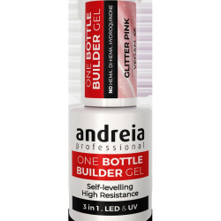 One Bottle Builder Gel 3 in 1 - Glitter Pink (Low viscosity)
