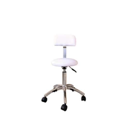 Cadeira redonda para estética - cor branca