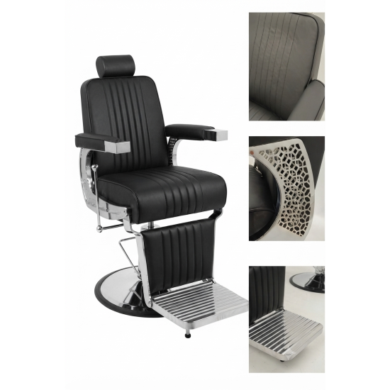 CADEIRA BARBEIRO OXFORD SILVER