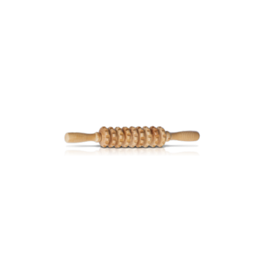 Rolo massageador corporal de madeira