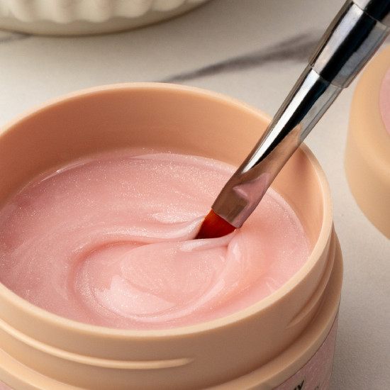 BUILDER GEL MV SHIMMER NUDE LEITOSO, 50G