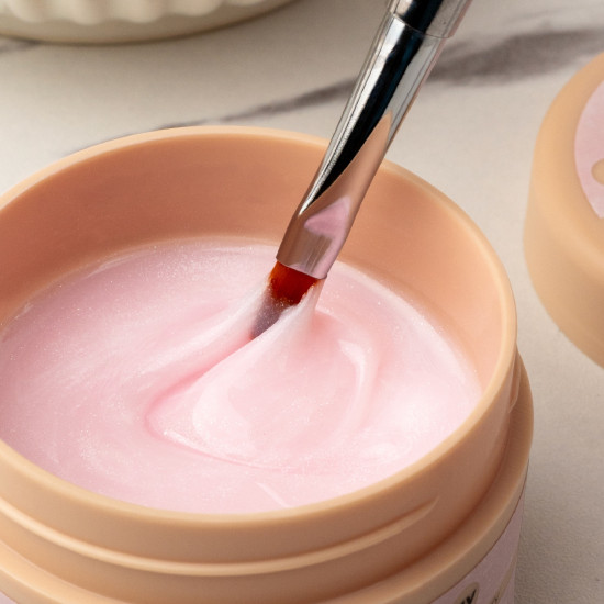 BUILDER GEL MV SHIMMER ROSA SUAVE LEITOSO, 50G