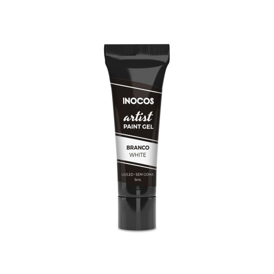 PAINT GEL ARTIST INOCOS BRANCO, 5ML