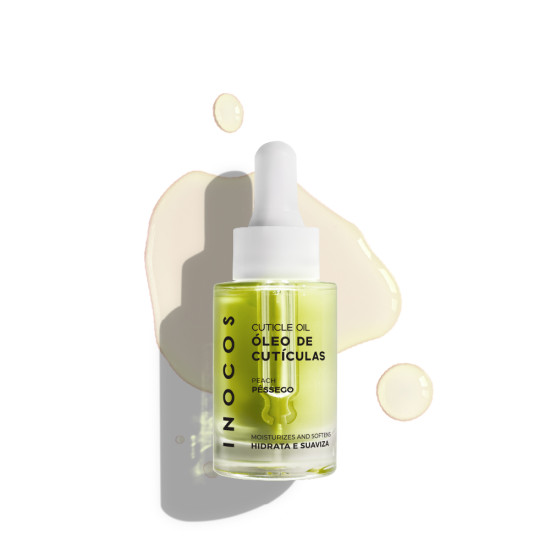 ÓLEO DE CUTÍCULAS INOCOS PÊSSEGO, 15ML