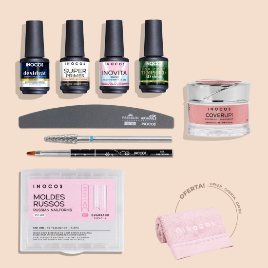 KIT MOLDES RUSSOS INOCOS- ALONGAMENTO SIMPLES