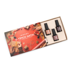 PRESS KIT COLEÇÃO O TÍPICO NATAL- as 6 cores de verniz gel