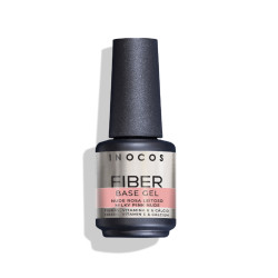 VERNIZ GEL FIBER BASE COVER NUDE ROSA LEITOSO, 15ML