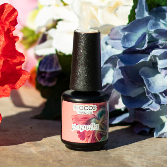 VERNIZ GEL INOCOS COL. FLORA -  PAPOILA, 15ML
