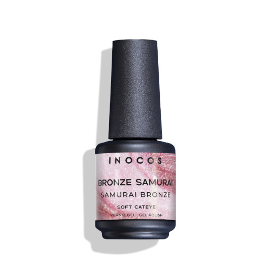 VERNIZ GEL INOCOS SOFT CATEYE BRONZE SAMURAI, 15ML