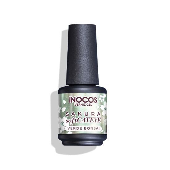 VERNIZ GEL INOCOS SOFT CATEYE VERDE BONSAI, 15ML