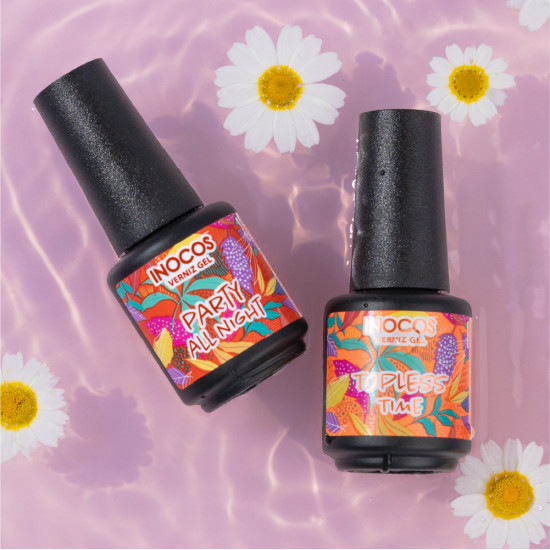 VERNIZ GEL INOCOS TOPLESS TIME, 15ML