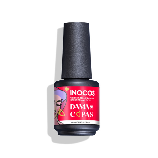 VERNIZ GEL INOCOS QH1 DAMA DE COPAS, 15ML