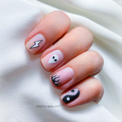 VERNIZ GEL INOCOS YM6 PRETO 90%, 15ML