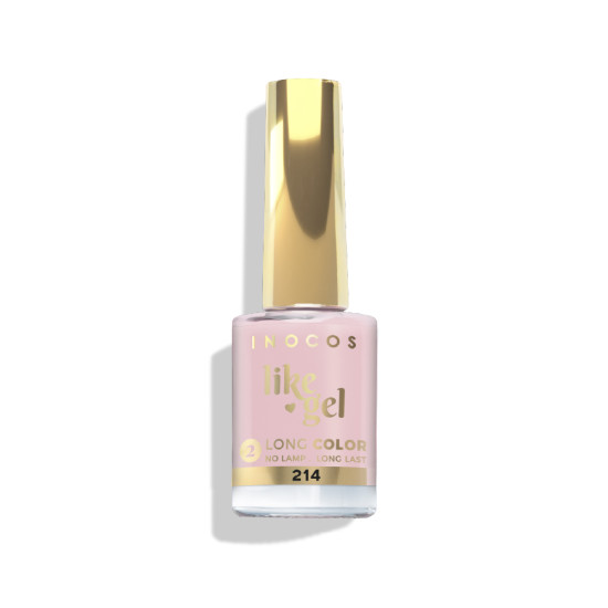 VERNIZ LIKE GEL 214, 11ML - NAKED NAILS ROSA SUAVE LEITOSO