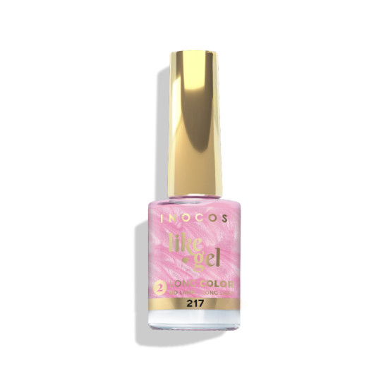 VERNIZ LIKE GEL 217, 11ML - NAKED NAILS ROSINHA PEROLADO