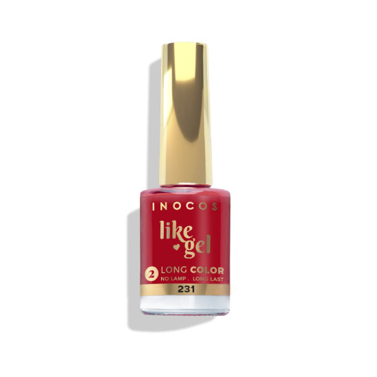 VERNIZ LIKE GEL 231, 11ML - O TIPICO NATAL | VERMELHO PAPOILA