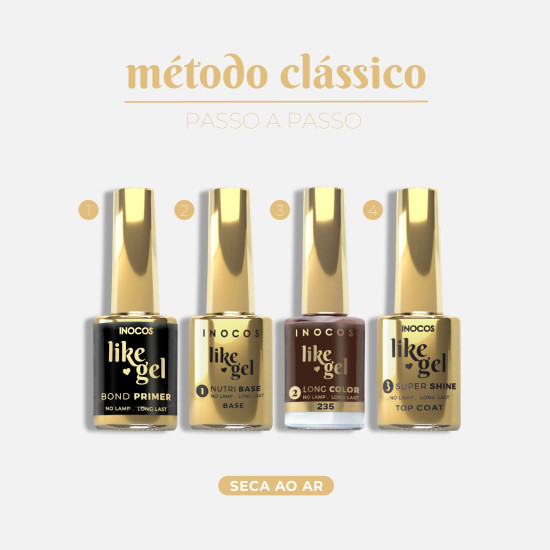 VERNIZ LIKE GEL 235, 11ML - O TIPICO NATAL | CASTANHO CLASSICO