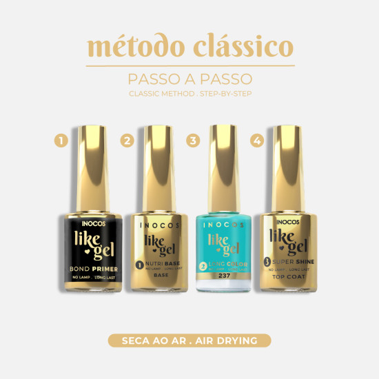 VERNIZ LIKE GEL 237, 11ML - EPOCA ALTA | AZUL TURQUESA OCENAO