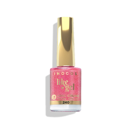 VERNIZ LIKE GEL 240, 11ML - EPOCA ALTA | ROSA CINTILANTE