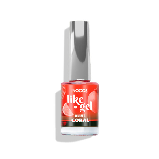 VERNIZ LIKE GEL INOCOS ALIVE CORAL, 11ML