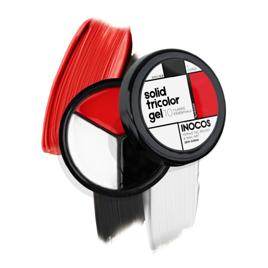 SOLID TRICOLOR GEL INOCOS 10 ESSENTIALS, 15G