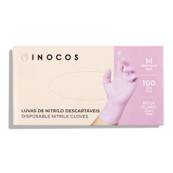 LUVAS NITRILO ROSA DESCARTAVEIS M