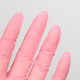 LUVAS NITRILO ROSA DESCARTAVEIS S