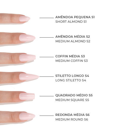 SOFT GEL TIPS INOCOS LONG STILETTO (S4)