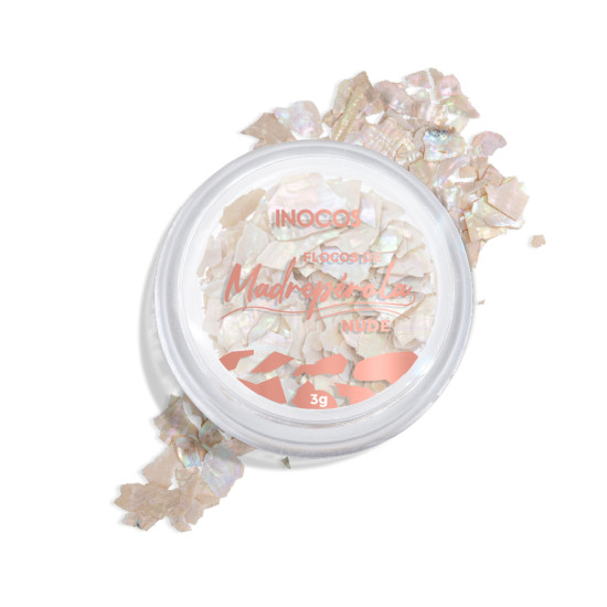 FLOCOS DE MADREPÉROLA INOCOS - NUDE, 3G