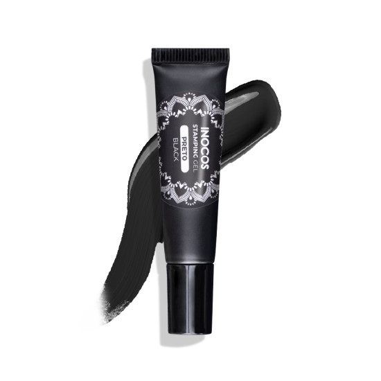 STAMPING GEL INOCOS 1 PRETO, 8ML