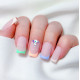 CRISTAIS PARA UNHAS - BRANCO E PRATA  HOLOGRÁFICO