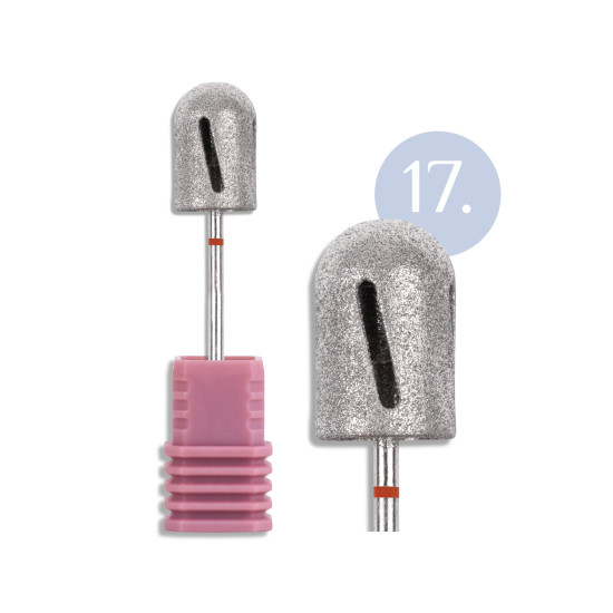 BROCA CILÍNDRICA REDONDA PEDICURE GRÃO FINO 17