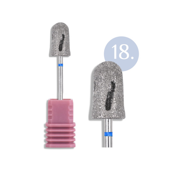 BROCA REDONDA CÓNICA PEDICURE GRÃO MÉDIO 18