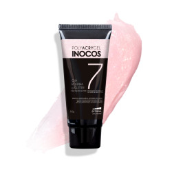 POLYACRYGEL INOCOS BISNAGA CH&Aacute; ROSINHA GLITTER, 60G