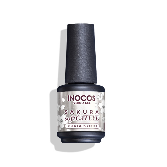 VERNIZ GEL INOCOS SOFT CATEYE PRATA KYOTO, 15ML