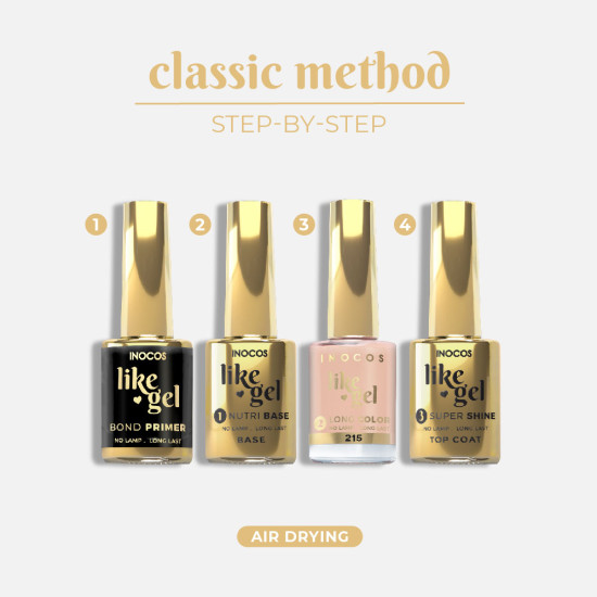 VERNIZ LIKE GEL 215, 11ML - NAKED NAILS PESSEGO LEITOSO
