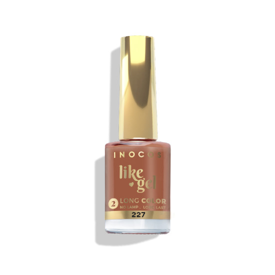 VERNIZ LIKE GEL 227 INOCOS, 11ML - SPICE EDITION | LARANJA TERRACOTA