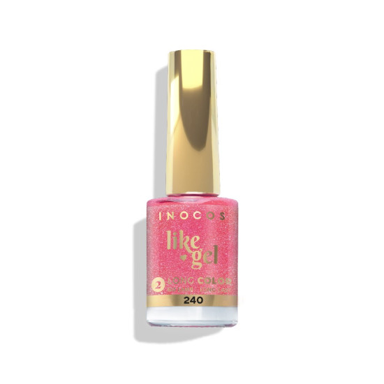 VERNIZ LIKE GEL 240, 11ML - EPOCA ALTA | ROSA CINTILANTE