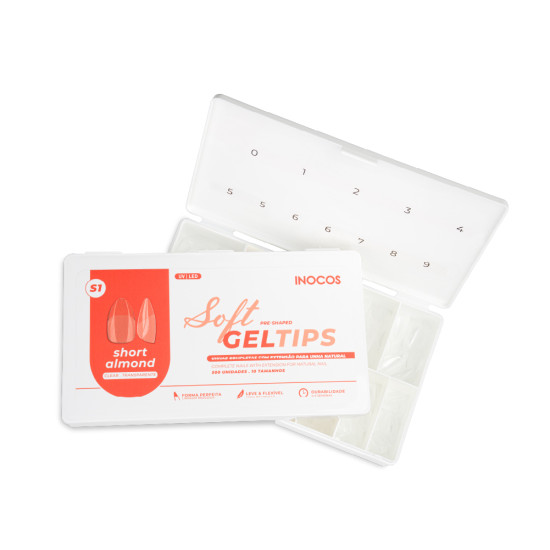 SOFT GEL TIPS INOCOS SHORT ALMOND (S1)