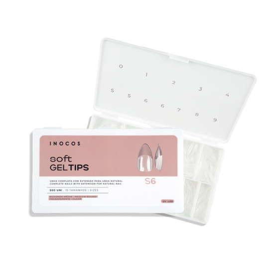 SOFT GEL TIPS INOCOS MEDIUM ROUND (S6)