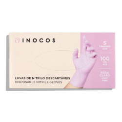 LUVAS NITRILO ROSA DESCARTAVEIS S
