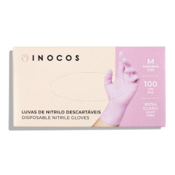 LUVAS NITRILO ROSA DESCARTAVEIS M