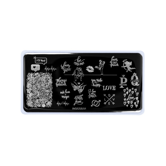 PLACA DE CARIMBOS INOCOS - 01 LOVE