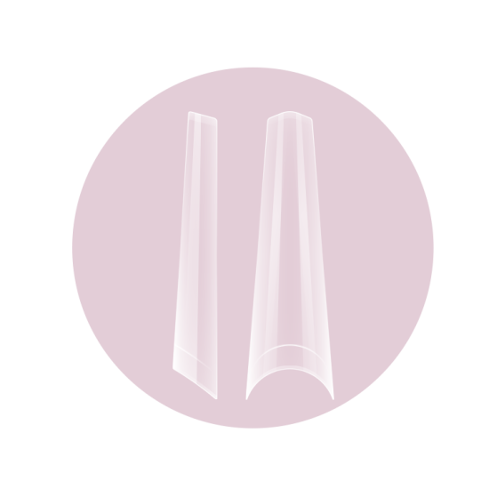 XXL Extra Long Ballerina Clear Nail Tips 360 uni