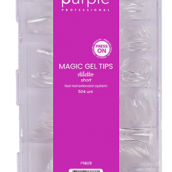 Magic Gel Tips Press On - Stiletto - Short 504 uni